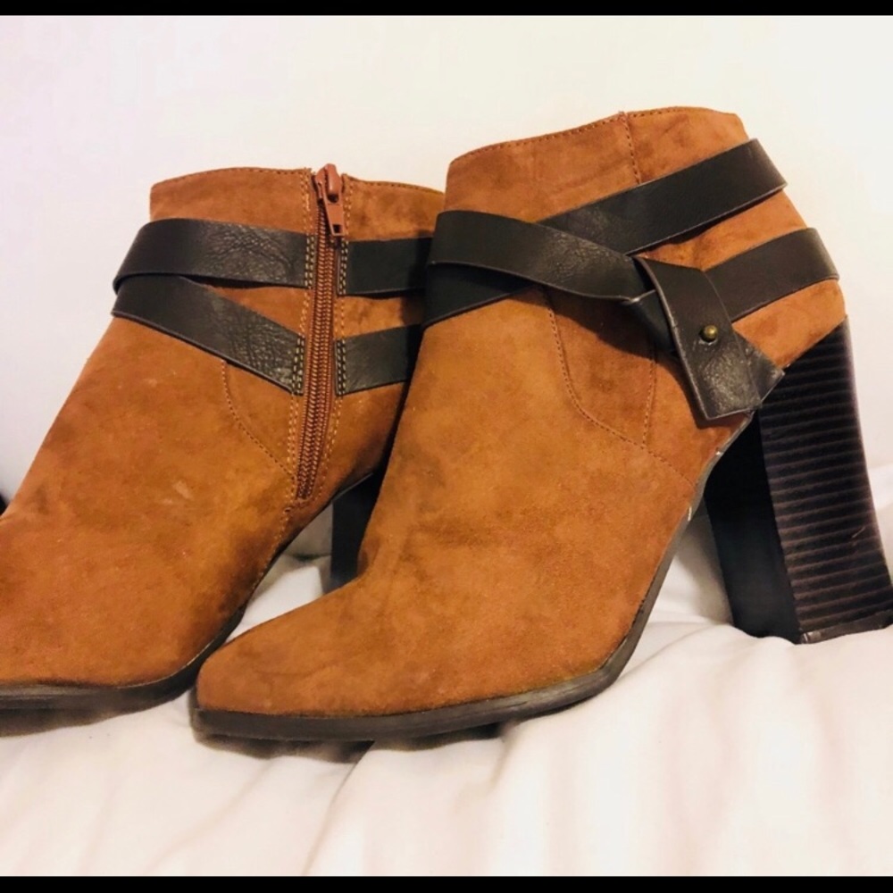 Express suede booties